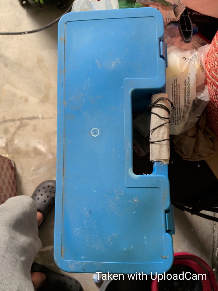 Blue Plastic Storage Case