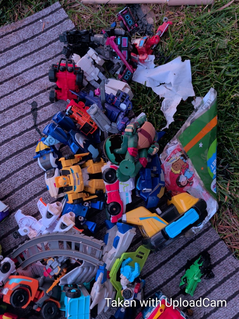 Mixed Lot of Action Figures and Toy Parts